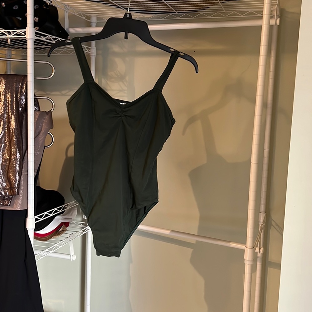 Leotard bodysuit shelf bra
